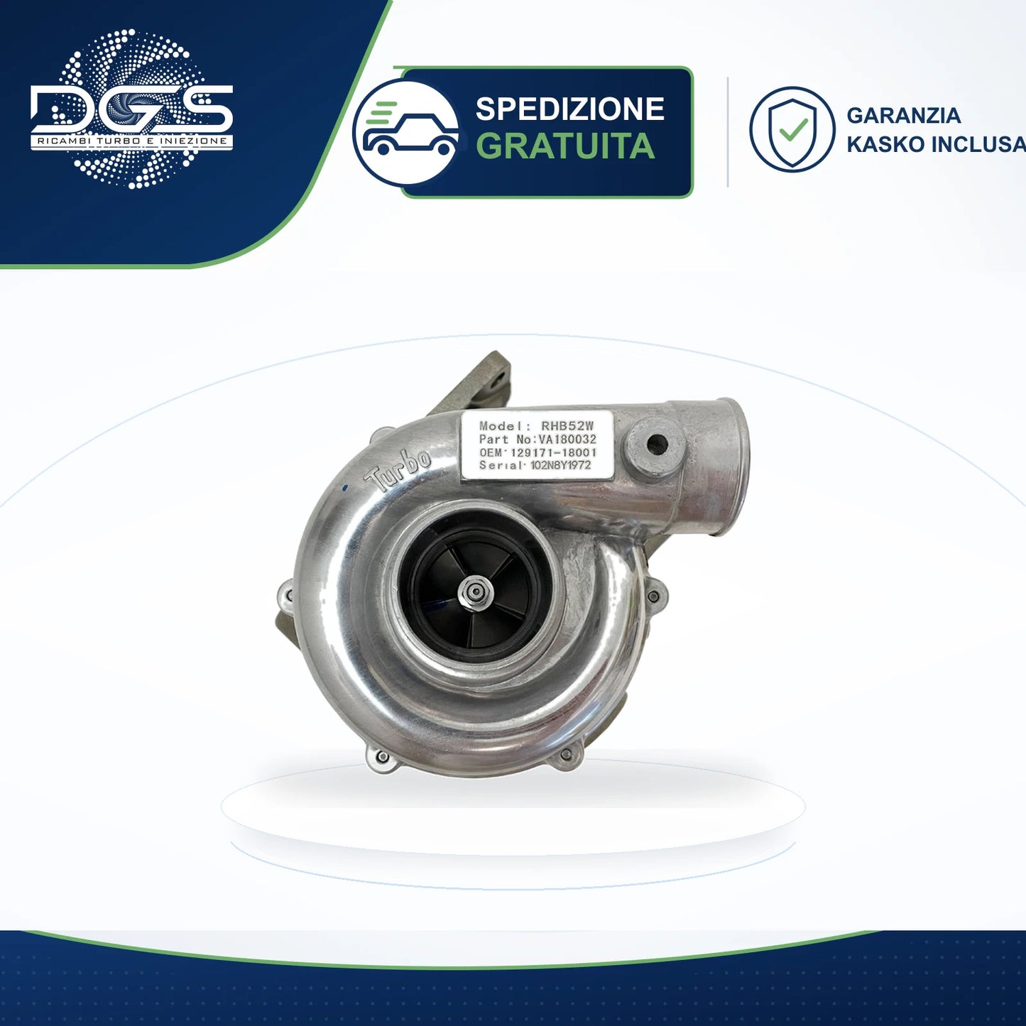 TURBO RICOSTRUITO RHB5 YANMAR MARINE