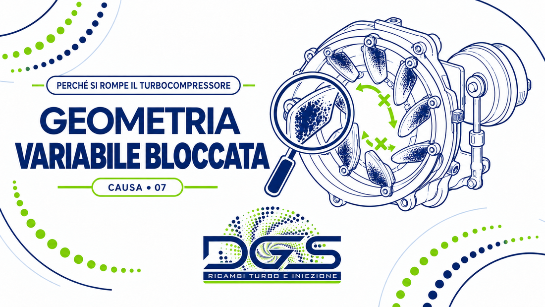 Geometria variabile del turbo bloccata: sintomi, cause e soluzioni