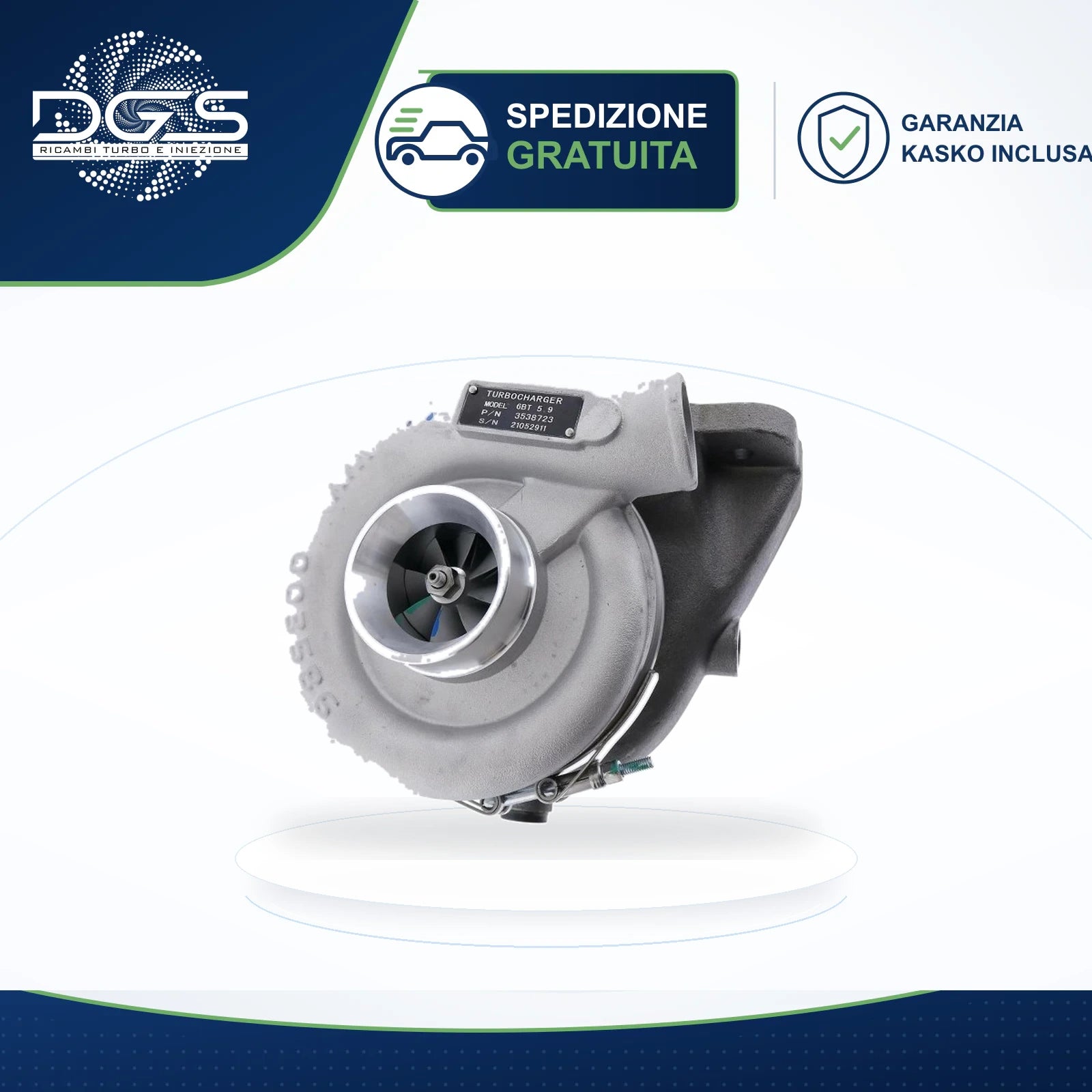 TURBO RICOSTRUITO CUMMINS MARINE