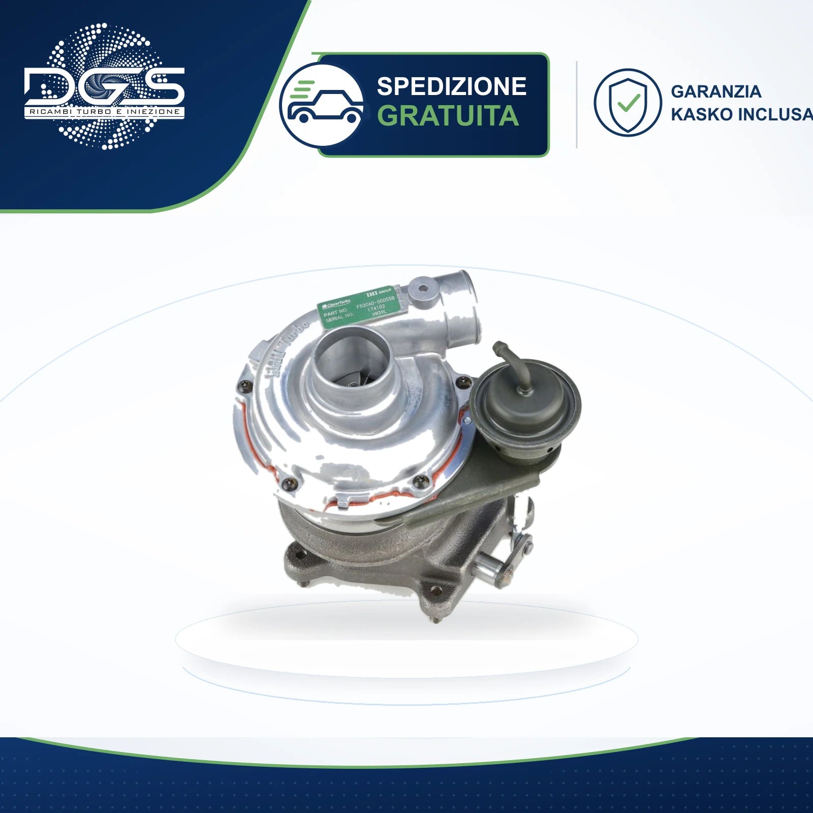 TURBO RICOSTRUITO SINISTRO RHF5B MASERATI